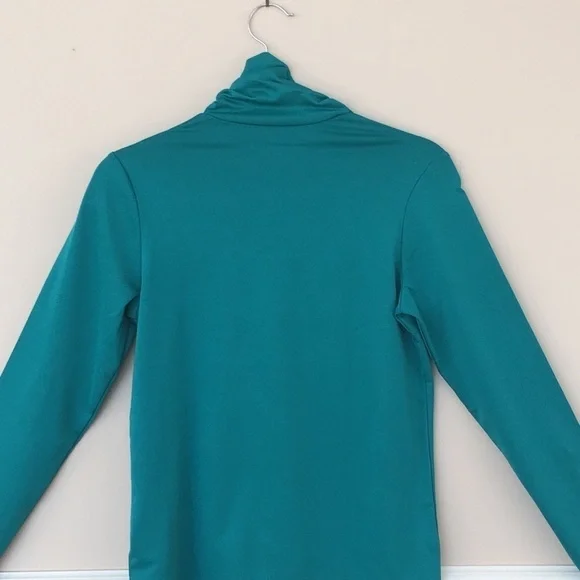 Susan Graver Teal Liquid Knit Turtleneck - Picture 2 of 2